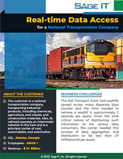 Real Time Data Access for a National Transportation Company Real Time Data Access for a National Transportation Company