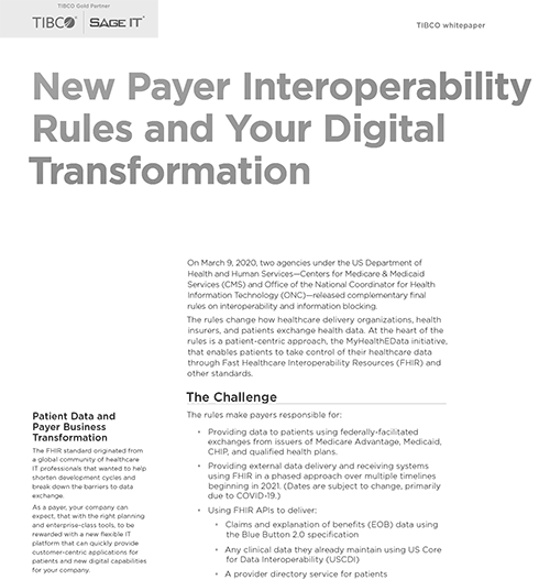 healthcare interoperability rules and your digital transformation whitepaper