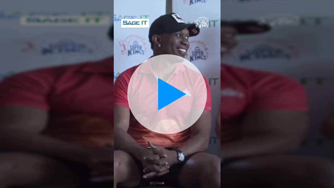 DJ Bravo Sings His Champion Song with a Twist Meet & Greet With Texas Super Kings Players