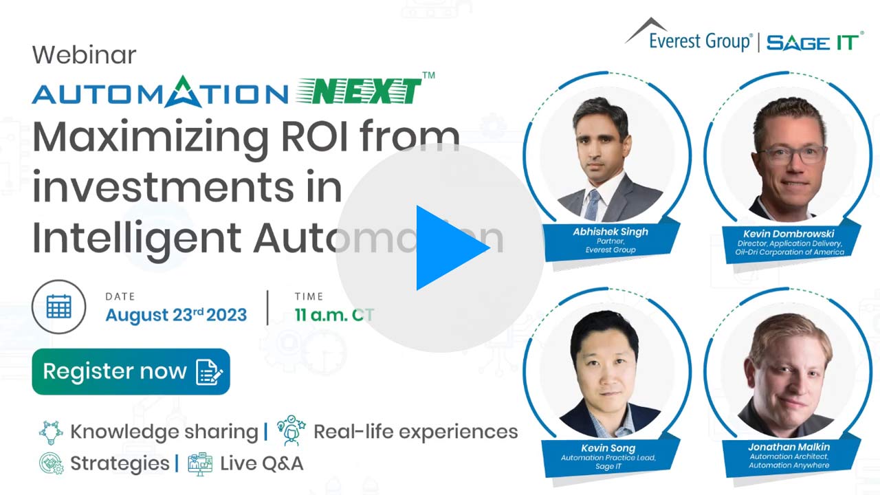 Join Our Automation NEXT™ Webinar on Intelligent Automation