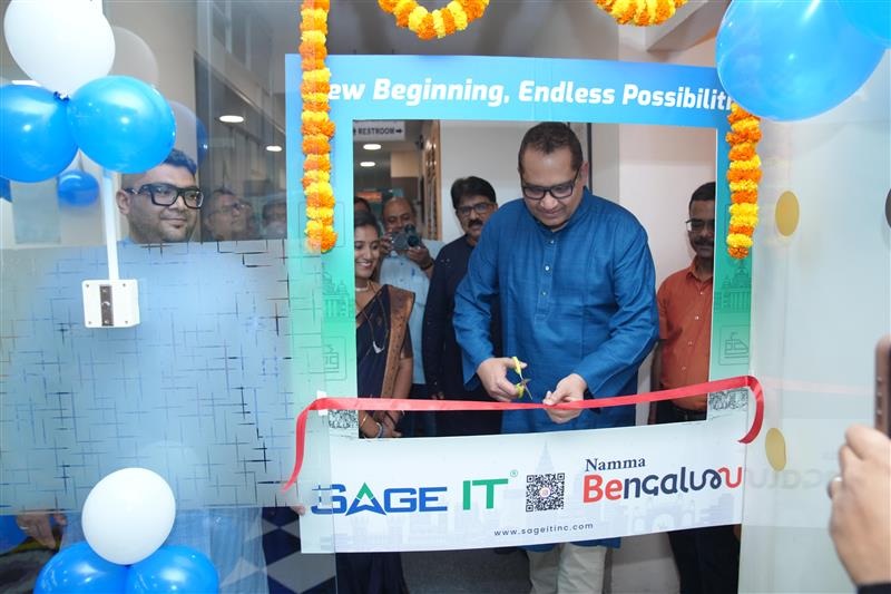Ribbon cutting ceremony- Sage IT -Bengaluru