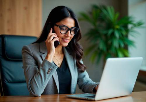 Illustration of a leader on a laptop call, ready to operationalize Archestra automation.