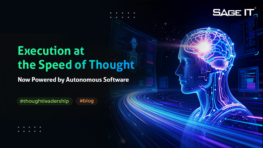 Business at the speed of thought - Raghu blog Poster